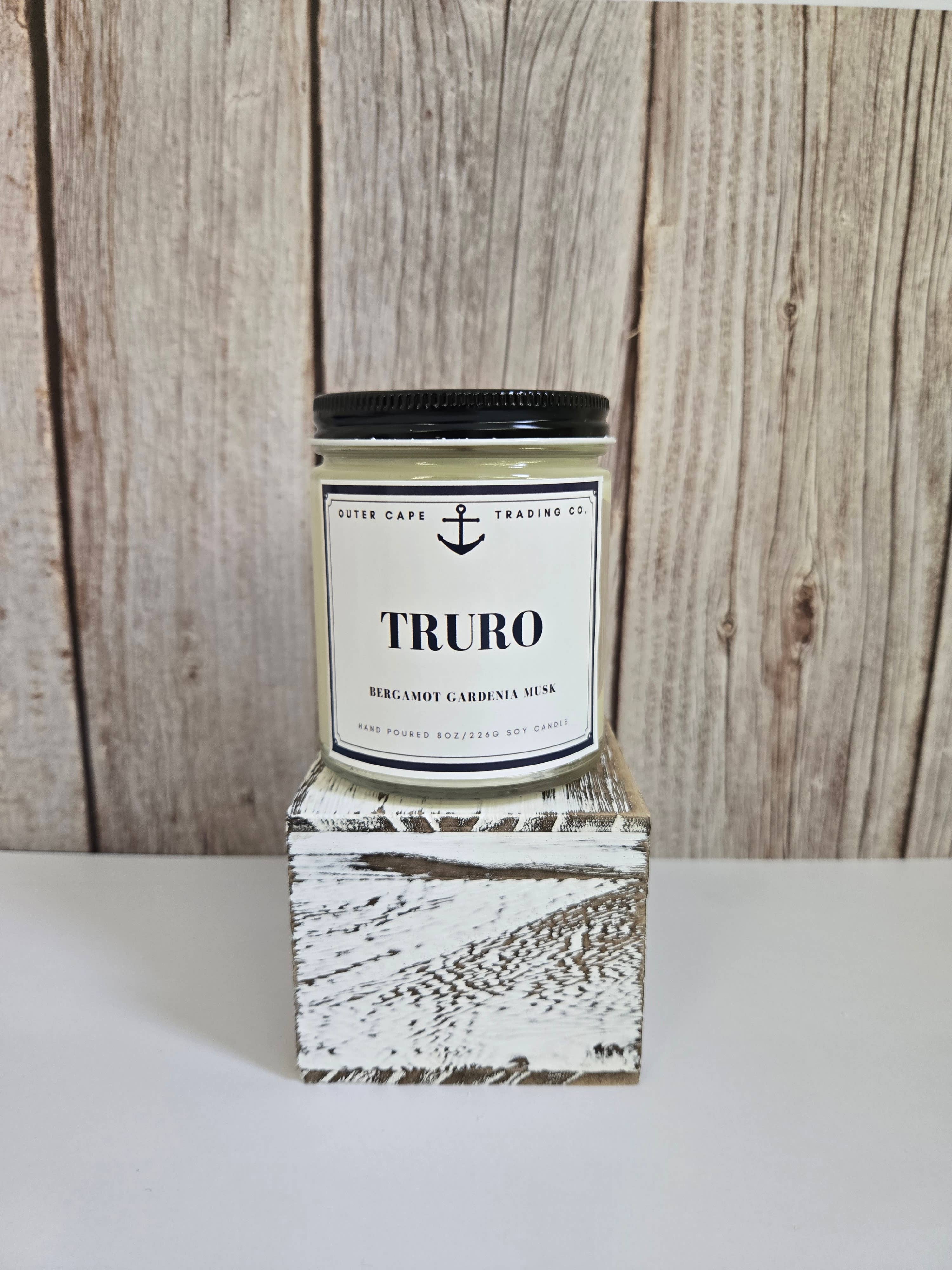 Truro Cape Cod Soy Wax Crackling Wooden Wick Candle bulk wholesale