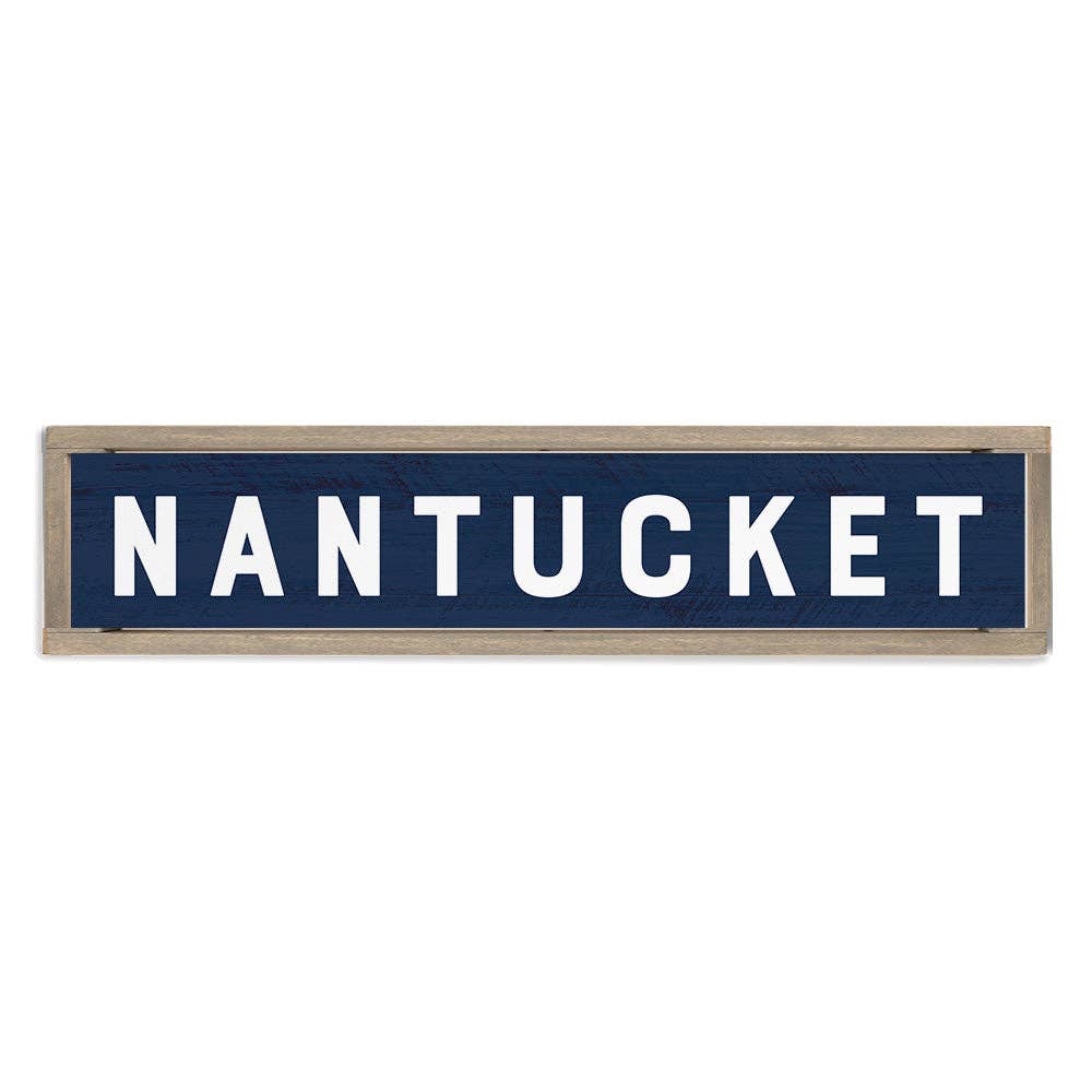 Dark Blue Personalized Barnwood Sign 10x44 | Wall Decor