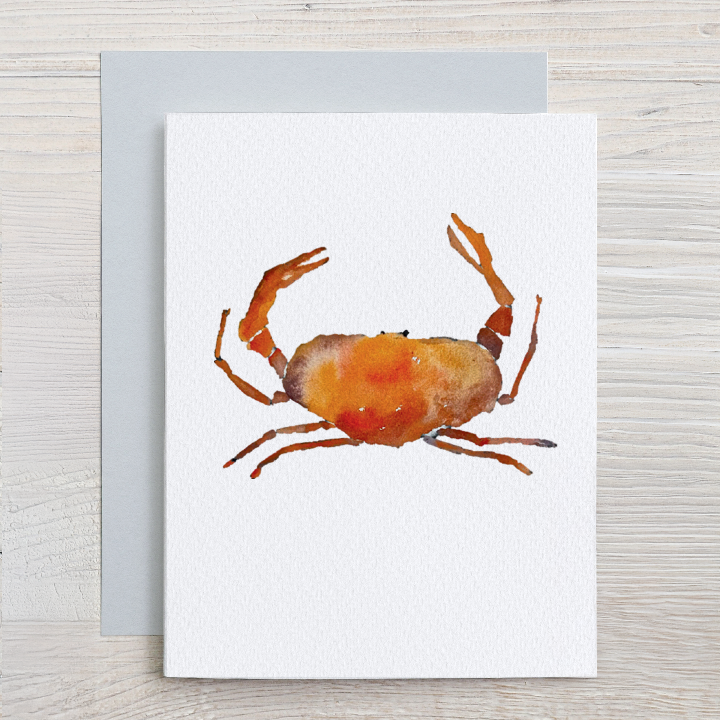 Watercolor Coastal Card Set: 6 Assorted Shell & Buoy Designs