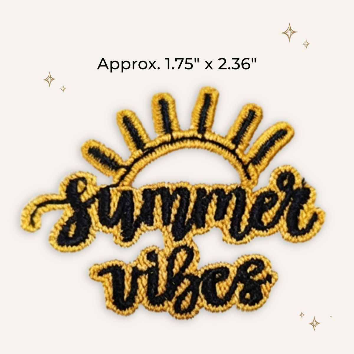 Summer Vibes Embroidered Patch