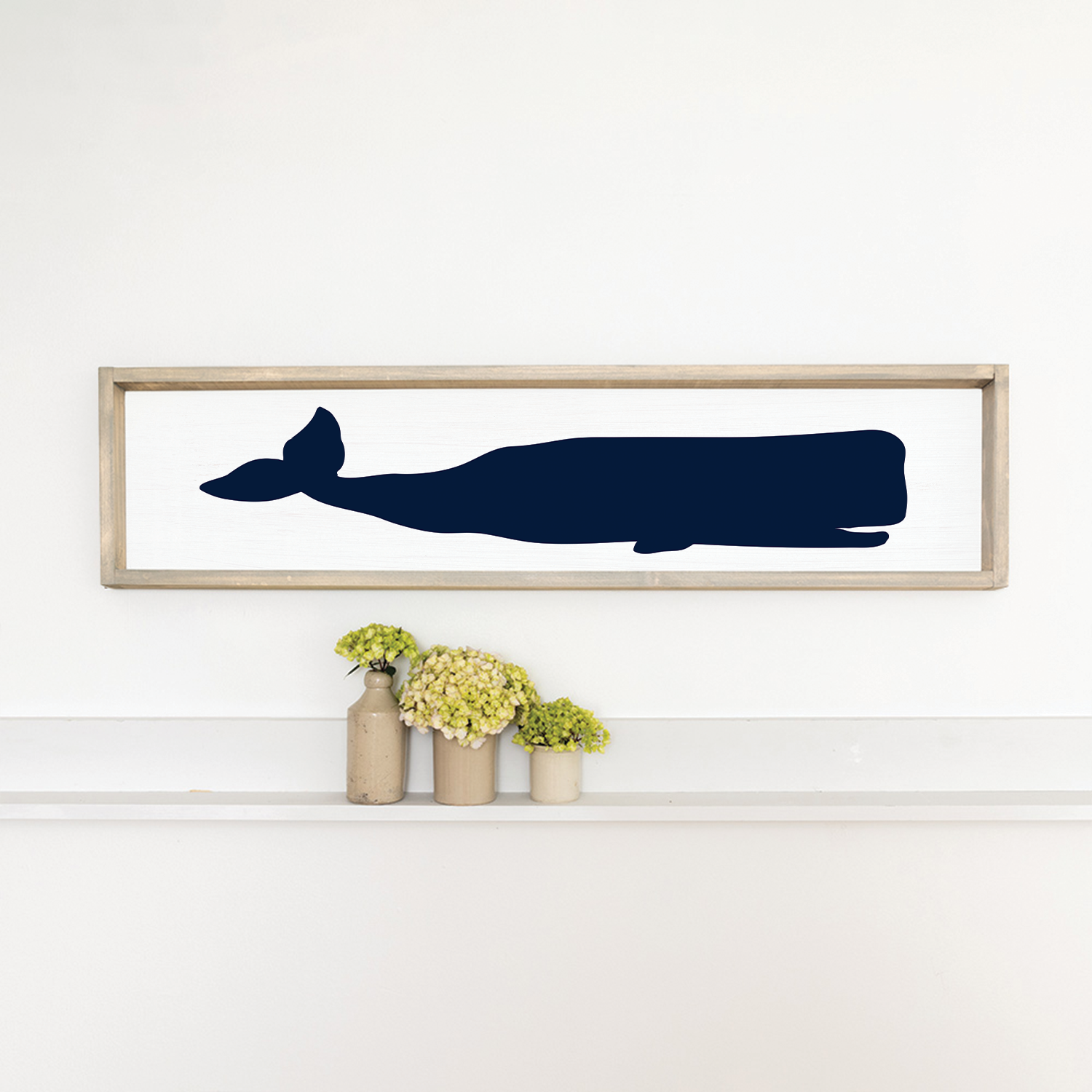 Blue Whale Barn Wood Sign | Coastal Decor | Nautical Decor