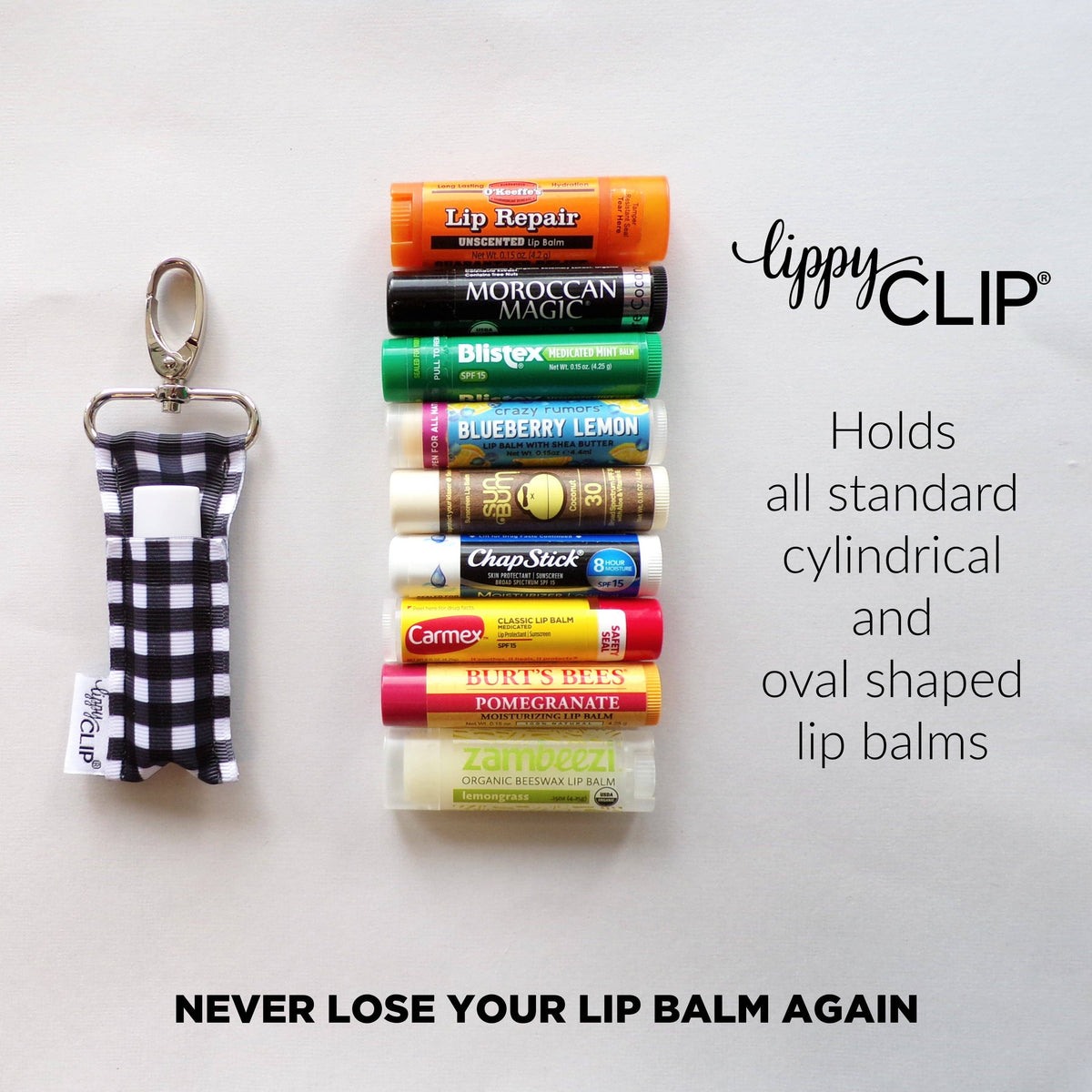 Blue Whale on Pink LippyClip® Lip Balm Holder
