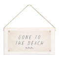 Gone To The Beach Twine Sign | Coastal Door Decor