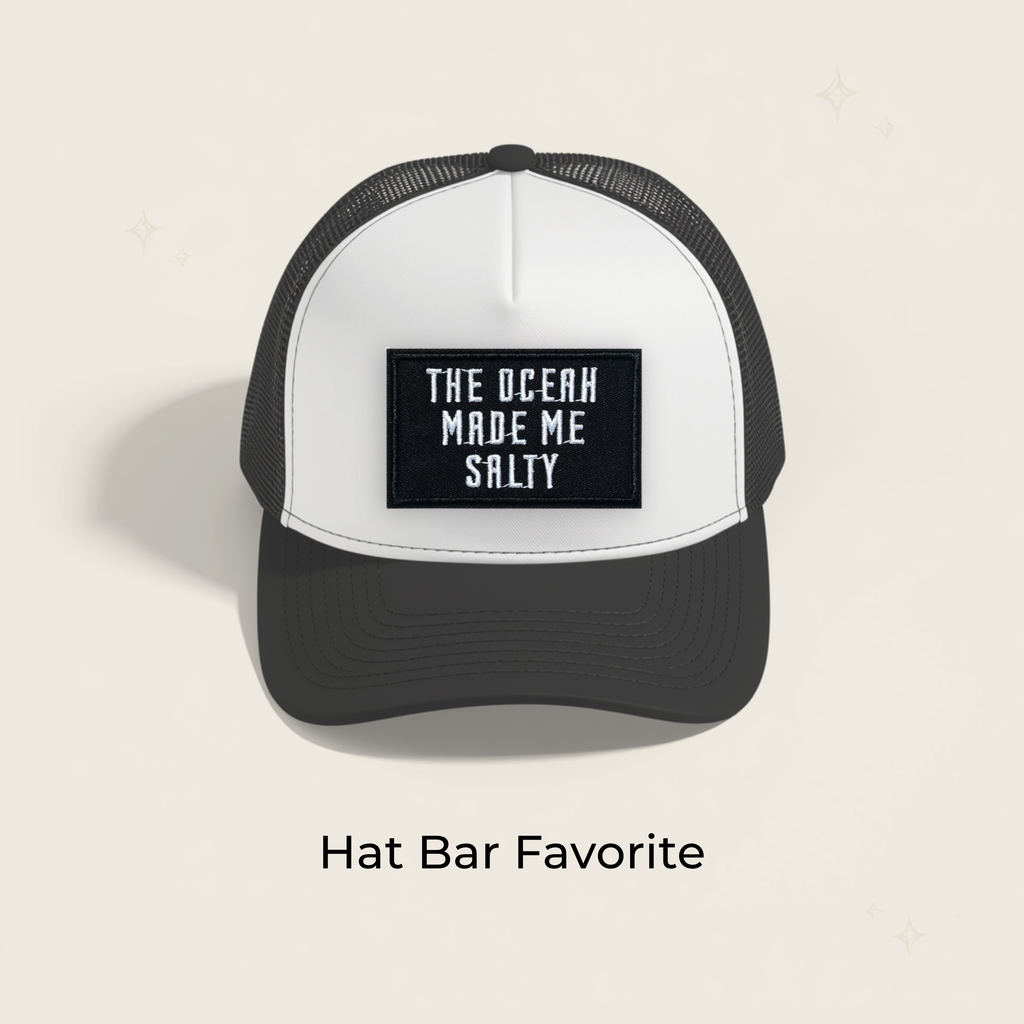 Ocean Made Me Salty Embroidered Patch- RTS
