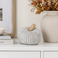 Gray Velvet Pumpkin
