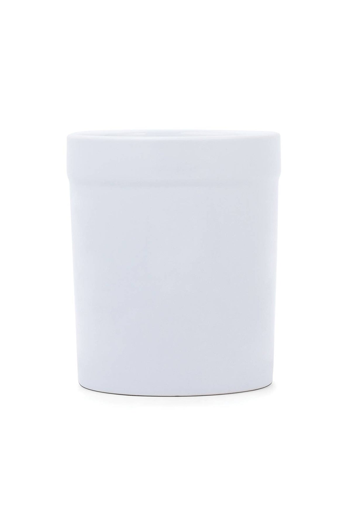 Fox Run Utensil Holder, White Stoneware, 4.75"x 4.75"x 5.5"