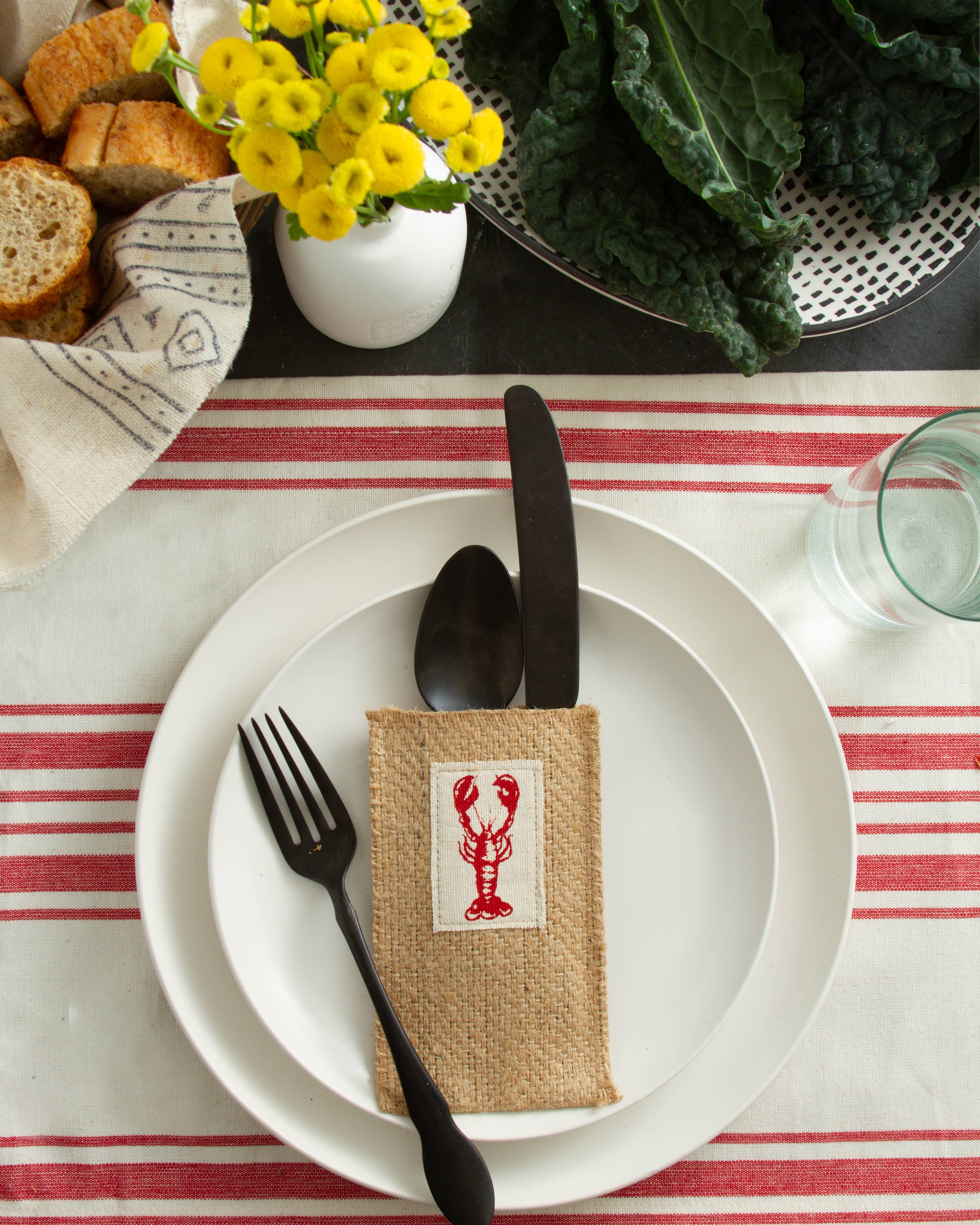 Lobster Patch Coastal - Set of 8