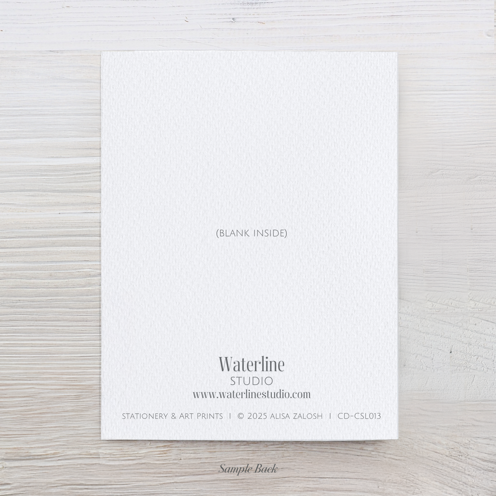 Blue Shells Watercolor Note Card Set (Mussels, Oysters, Clams)