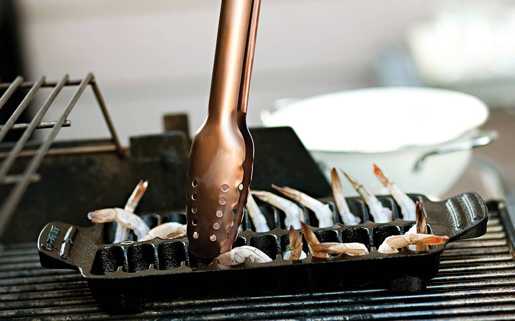 Outset Cast Iron Shrimp Pan, 22 Cavities