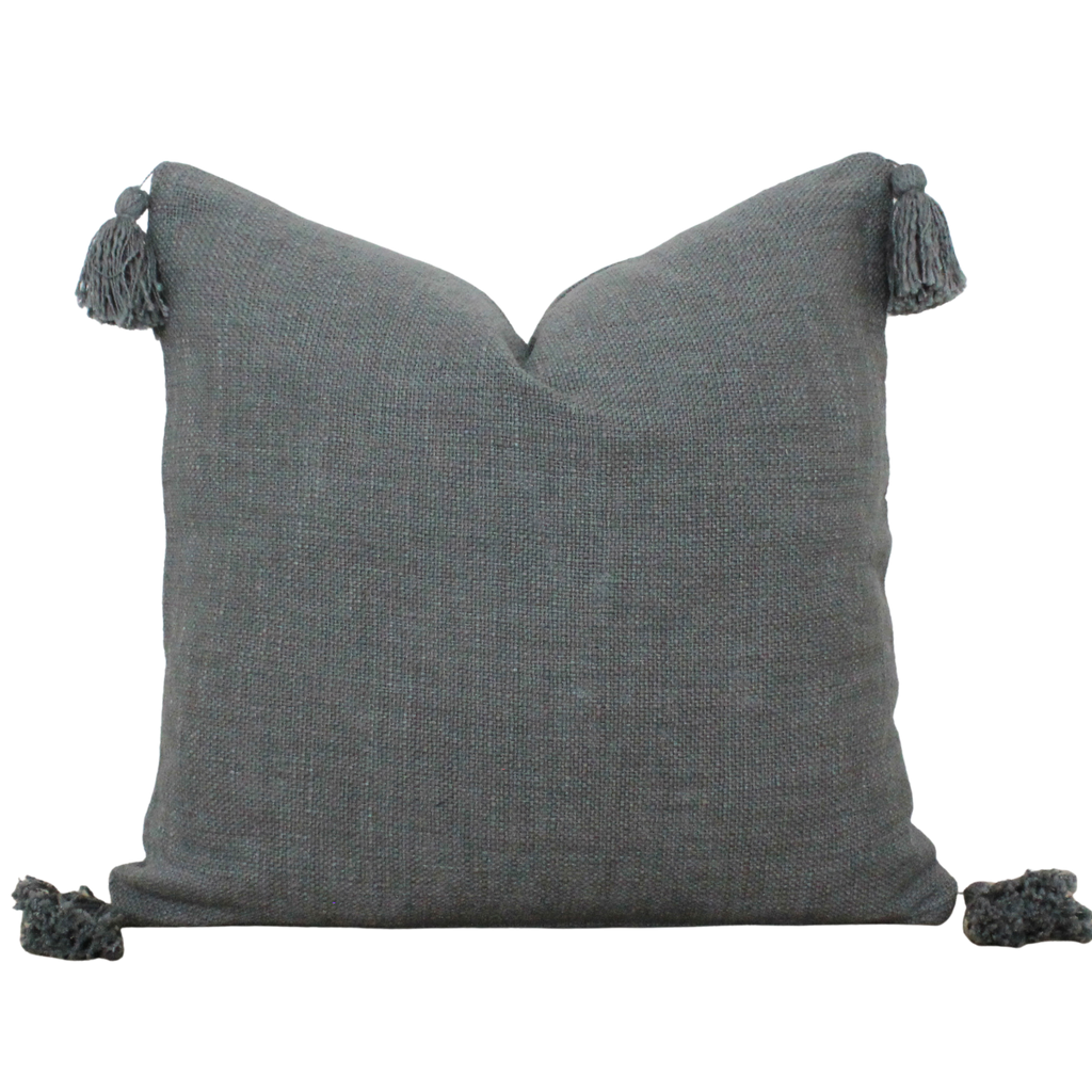 Hand Woven Tassel Pillow Cover