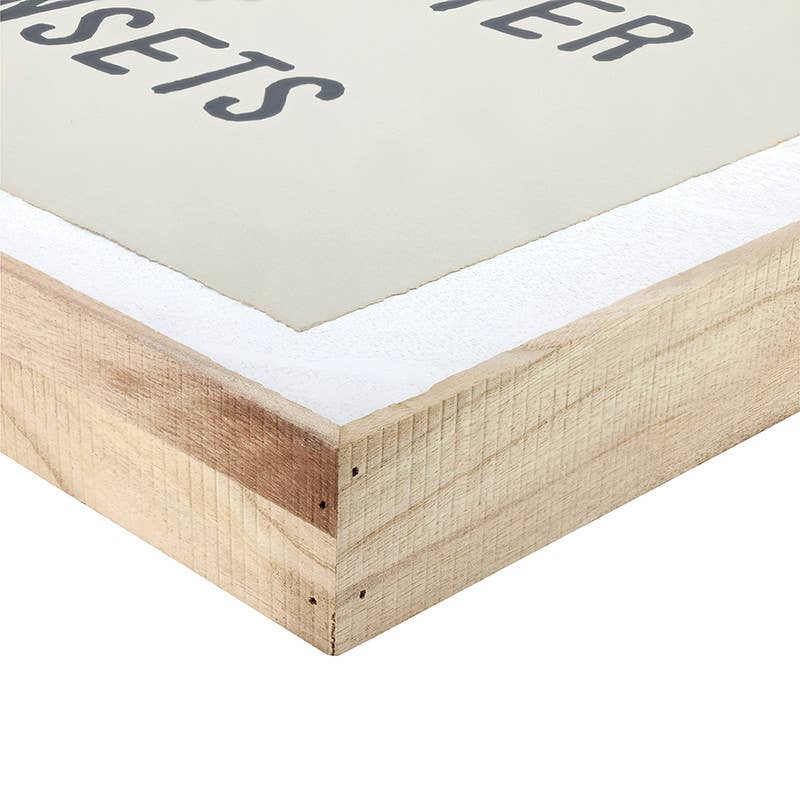 Face to Face Wood Sign - Salt Water + Sunsets