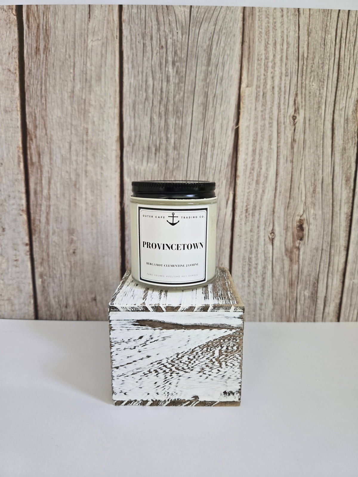 Provincetown Cape Cod Soy Wax Crackling Wooden Wick Candle bulk wholesale