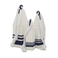 Coastal White Wood Buoy Set of 3