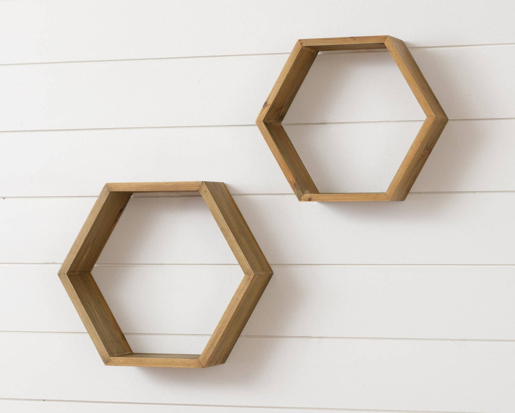 Honey Comb Shelves (Set Of 02)