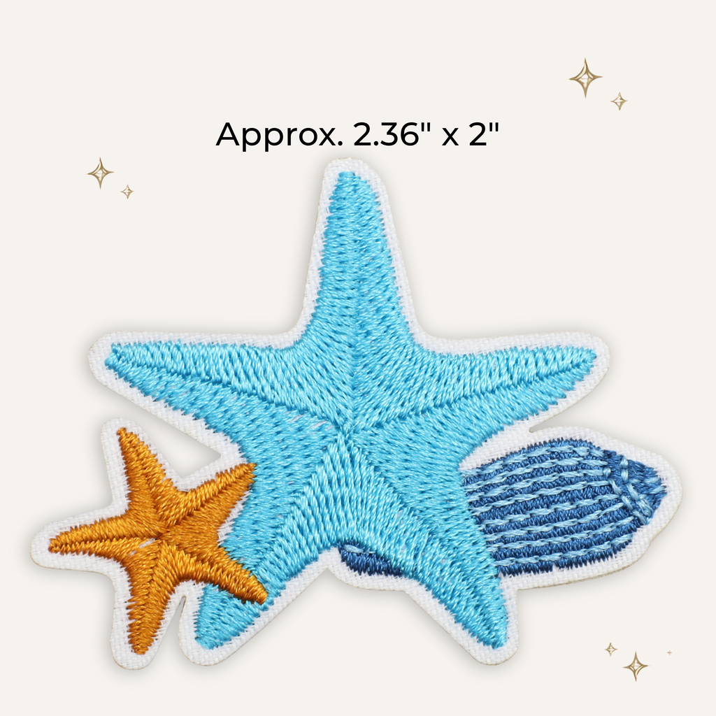 Starfish Beachcomber Embroidered Patch
